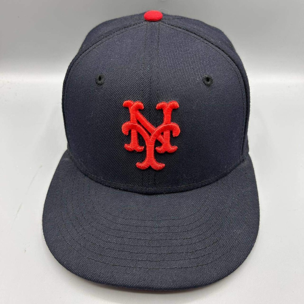 New York Mets MLB Hat Men 7 Blue Red World Series 59Fifty New Era Fitted Cap